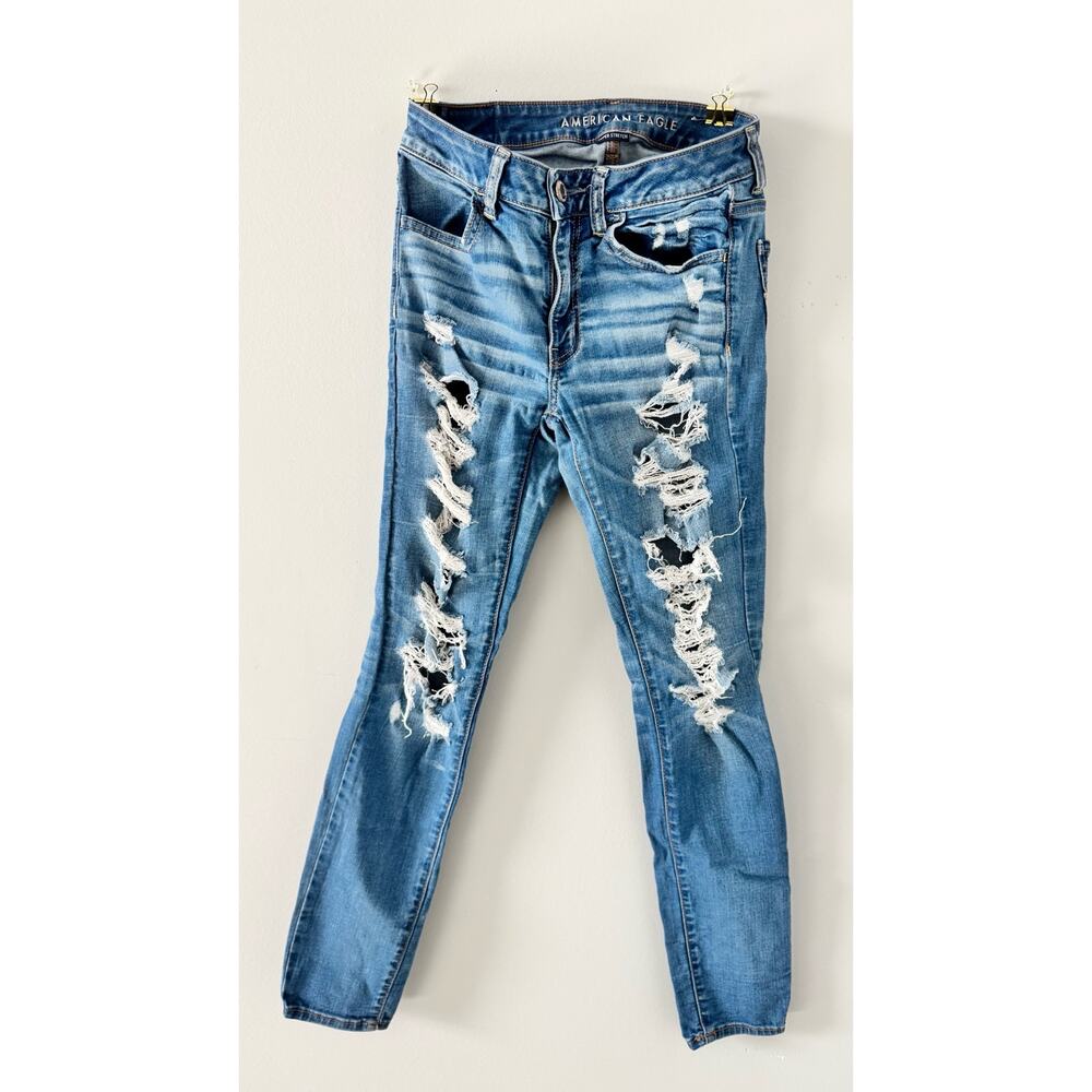American Eagle Super Stretch Distressed Jeans – Women’s Size 8 Regular